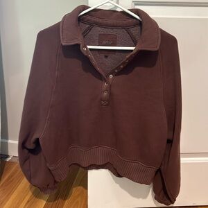 Aerie quarter snap sweatshirt
